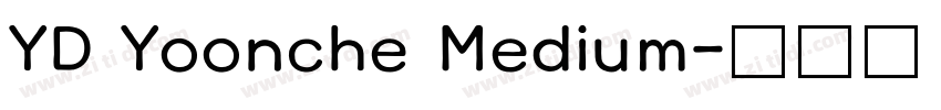 YD Yoonche Medium字体转换